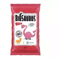 Pieczone Chrupki Kukurydziane z Ketchupem Bio 50 g BioSaurus Artykuły Spożywcze