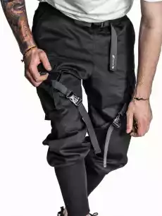 Spodnie Bojówki Materiałowe Jogger Techwear Męskie Czarne Le Fantome Tech Cargo Odzież obuwie dodatki Odzież męska Spodnie męskie