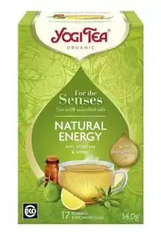 HERBATA BIAŁA DLA ZMYSŁÓW NATURALNA ENERGIA Z ZIOŁAMI OLEJKIEM Z CYTRYNY I Z BERGAMOTKI FOR THE SENSES NATURAL ENERGY BIO 17 Artykuły Spożywcze Herbata