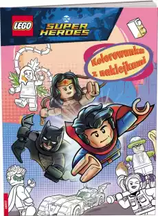 LEGO NA6452 DC COMICS SUPER HEROES KOLOROWANKA Z NAKLEJKAMI Dla dziecka Zabawki Klocki