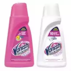 Vanish Oxi Action płynny odplamiacz do tkanin białych White Płynny odplamiacz tkanin kolorowych Pink Zestaw 2 x 1000 ml Dom i ogród Sprzątanie domu Środki czystości