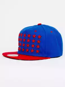 Czapka Z Daszkiem Snapback NiebieskoCzerwona Royal Blue Stars Odzież obuwie dodatki Galanteria i dodatki Nakrycia głowy Czapki z daszkiem