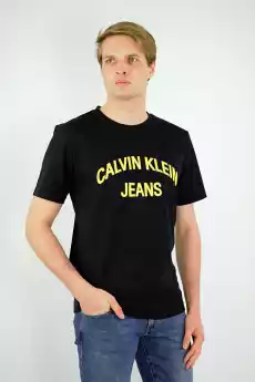 TSHIRT MĘSKI CALVIN KLEIN CZARNY Odzież obuwie dodatki Odzież męska