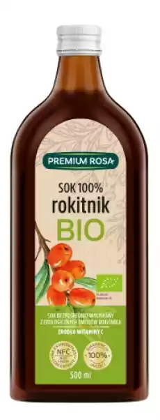 Rokitnik sok 100 BIO bez cukru 500 ml Premium Rosa Artykuły Spożywcze Produkty dietetyczne Soki