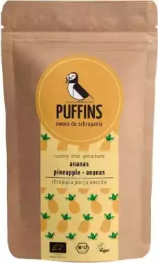 Ananas suszony BIO 40 g PUFFINS Artykuły Spożywcze Bakalie i suszone owoce