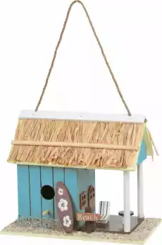 Domek dla ptaków w stylu retro niebieski Dom i ogród Ogród Zima w ogrodzie Karmniki dla ptaków