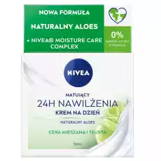 Nivea 24H Nawilżenia matujący krem na dzień do cery mieszanej i tłustej 50ml Zdrowie i uroda Kosmetyki i akcesoria Pielęgnacja twarzy Kremy do twarzy