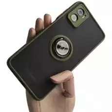 Etui Bizon Case Hybrid Ring do Motorola Moto E22E22i jasnozielone Telefony i akcesoria Akcesoria telefoniczne Pokrowce i kabury do telefonów