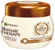 Garnier Botanic Therapy Coco Milk Mask Mleko Kokosowe Makadamia 300ml Zdrowie i uroda Kosmetyki i akcesoria Pielęgnacja i stylizacja włosów Odżywki do włosów