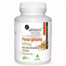 Panax Ginseng Żeń Szeń Koreański 400 mg 100 Kapsułek Aliness Artykuły Spożywcze