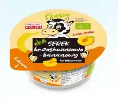 SEREK BRZOSKWINIOWO BANANOWY BIO 120 g EKO ŁUKTA Artykuły Spożywcze Nabiał