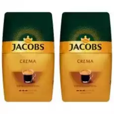 Jacobs Crema Kawa ziarnista Zestaw 2 x 1 kg Artykuły Spożywcze Kawa