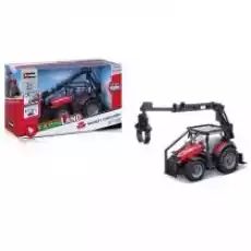 Massey Ferguson 8740S z ładowarką kłód BBURAGO Dla dziecka Zabawki Rowerki i inne pojazdy dla dzieci