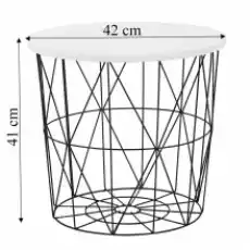 Stolik kawowy Copri czarnybiały Dom i ogród Meble