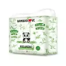 Bamboolove Pieluszki jednorazowe z włóknem bambusowym rozm M 611 kg 24 szt Dla dziecka Akcesoria dla dzieci Pielęgnacja i higiena dziecka Pieluszki