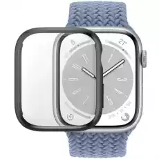 Etui z wbudowanym szkłem hartowanym PanzerGlass Full Body Protection do Apple Watch 987 41 mm czarne Telefony i akcesoria Akcesoria telefoniczne Pokrowce i kabury do telefonów