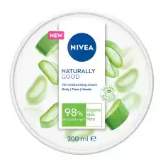 Nivea Naturally Good Cream krem do ciała twarzy i rąk z organicznym aloesem 200ml Zdrowie i uroda Kosmetyki i akcesoria Pielęgnacja ciała Kremy i masła do ciała