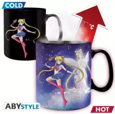 Duży kubek zmieniający kolor Czarodziejka z Księżyca Sailor Moon amp Chibi 460 ml Gadżety