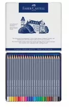 Kredki akwarelowe FaberCastell Goldfaber Aqua 24 kolory Biuro i firma Akcesoria biurowe Artykuły plastyczne