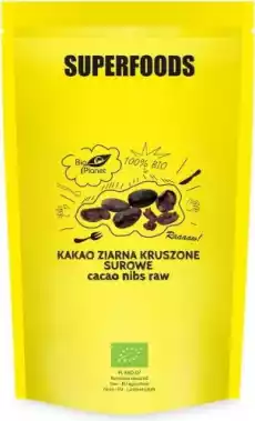 KAKAO ZIARNA KRUSZONE SUROWE BIO 600 g BIO PLANET Artykuły Spożywcze Kakao i czekolada