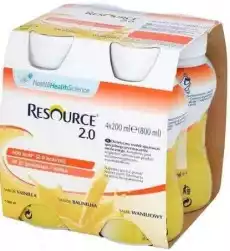 Resource 20 smak waniliowy 200ml x 4 sztuki Artykuły Spożywcze Zdrowa żywność