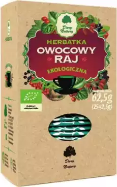 HERBATKA OWOCOWY RAJ BIO 25 x 25 g DARY NATURY Artykuły Spożywcze Herbata