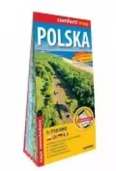 Comfort map Polska 1750 000 laminat Książki Literatura podróżnicza