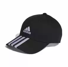 Czapka z daszkiem unisex adidas 3STRIPES COTTON TWILL czarna IB3242 Odzież obuwie dodatki Galanteria i dodatki Nakrycia głowy Czapki z daszkiem