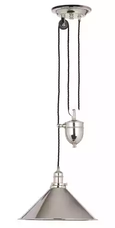 Lampa Sufitowa Wisząca Provence UpDown Nikiel 37x37x23cm Dom i ogród Wyposażenie wnętrz Oświetlenie Lampy sufitowe