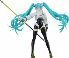 Figurka do złożenia Hatsune Miku Moderoid Racing Miku 2022 Ver Dom i ogród Wyposażenie wnętrz Dekoracja Figurki dekoracyjne Figurki kolekcjonerskie