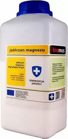 Jabłczan magnezu 500g BIOMUS Zdrowie i uroda