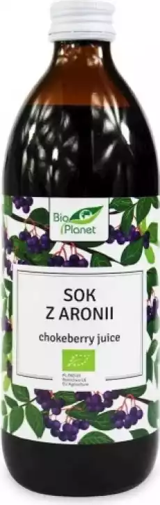 Sok z aronii BIO 500 ml BIO PLANET Artykuły Spożywcze Napoje