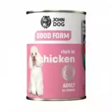 John Dog Good Form karma mokra dla psa kurczak 400 g Dom i ogród Artykuły zoologiczne Psy