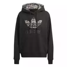 Bluza z kapturem damska adidas Originals Logo czarna IC6076 Odzież obuwie dodatki Bluzy i swetry