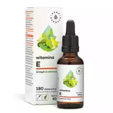 Aura Herbals Witamina E krople 30ml Sport i rekreacja Odżywki i suplementy Witaminy i minerały