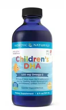 Childrens DHA 530 mg 237 ml Nordic Naturals Zdrowie i uroda Zdrowie Witaminy minerały suplementy diety