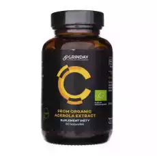 Grinday C Bio Witamina C z Organicznej Aceroli 60 kapsułek Sport i rekreacja Odżywki i suplementy