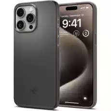 Etui Spigen Thin Fit do iPhone 15 Pro Max stalowe Telefony i akcesoria Akcesoria telefoniczne Pokrowce i kabury do telefonów