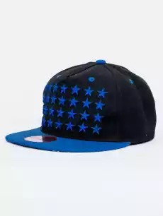 Czapka Z Daszkiem Snapback CzarnoNiebieska Royal Blue Stars Odzież obuwie dodatki Galanteria i dodatki Nakrycia głowy Czapki z daszkiem