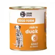 John Dog Good Form karma mokra dla psa kaczka 800 g Dom i ogród Artykuły zoologiczne Psy