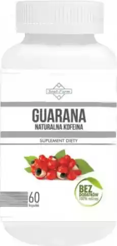 GUARANA EKSTRAKT 500mg 60 KAPSUŁEK SOUL FARM Artykuły Spożywcze Produkty dietetyczne Suplementy