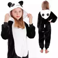 Piżama jednoczęściowa kigurumi dziecięcy kombinezon panda rozmiar 110120 cm Odzież obuwie dodatki Bielizna damska Pidżamy damskiekomplety do spania