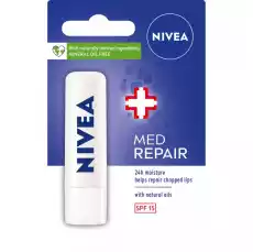 Nivea Pielęgnująca pomadka do ust Med Repair 48g Zdrowie i uroda Kosmetyki i akcesoria Pielęgnacja twarzy Pielęgnacja ust