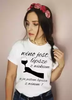 koszulka lepsza z winem Odzież obuwie dodatki Odzież damska Tshirty i koszulki damskie