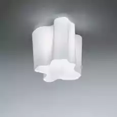 Artemide Lampa sufitowa plafon Logico Mini biała szer 28 cm Dom i ogród Wyposażenie wnętrz Oświetlenie Lampy sufitowe