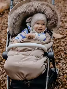 Luksusowy śpiworek do wózka Scandi Yosoy beżowy Odzież obuwie dodatki Bielizna damska