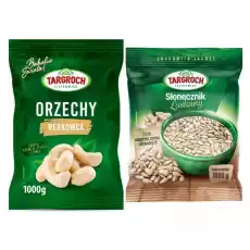 Zestaw Orzechy Nerkowca Połówki 1 kg Targroch Słonecznik Łuszczony 1 kg Targroch Artykuły Spożywcze