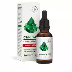 Aura Herbals Chlorofil z morwy białej koncentrat krople 30ml Sport i rekreacja Odżywki i suplementy