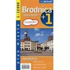 Plan miasta BrodnicaInowrocław 112 000 DEMART Książki Literatura podróżnicza