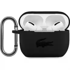 Etui Lacoste Silicone do AirPods Pro czarne Sprzęt RTV Audio Akcesoria Audio